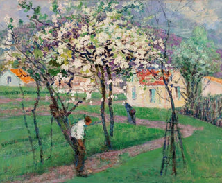 Frühlingsbäume - Victor Charreton — Ansicht des Kunstwerks