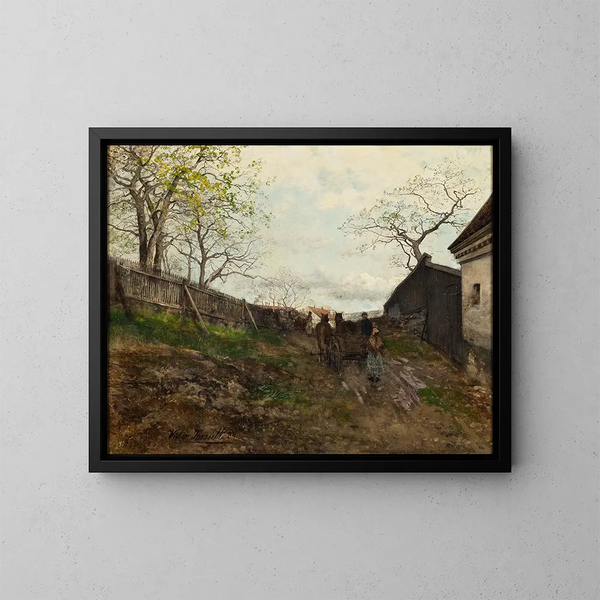 Frühlingslandschaft - Victor Forssell — gerahmtes Bild an der Wand