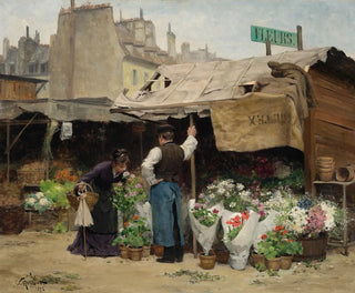 Victor Gabriel Gilbert - At the Flower Market.webp