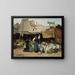 Am Blumenmarkt - Victor Gabriel Gilbert — gerahmtes Bild an der Wand