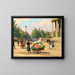 Blumenverkäuferin vor der Kirche La Madeleine in Paris - Victor Gabriel Gilbert — gerahmtes Bild an der Wand