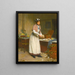 Die Austernhändlerin - Victor Gabriel Gilbert — gerahmtes Bild an der Wand