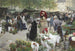 Der Blumenmarkt - Victor Gabriel Gilbert — Ansicht des Kunstwerks