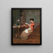 Lesen der Nachrichten - Victor Gabriel Gilbert — gerahmtes Bild an der Wand