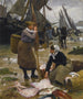 L'arrivée des bateaux de pêche - Victor Gabriel Gilbert — Ansicht des Kunstwerks
