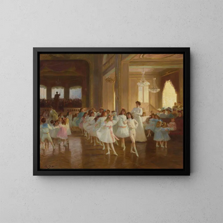 Victor Gabriel Gilbert - The Childrens Dance Recital At The Casino De Dieppe.webp