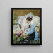 Der Blumenverkäufer - Victor Gabriel Gilbert — gerahmtes Bild an der Wand