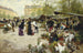 Der untere Markt Paris - Victor Gabriel Gilbert — Ansicht des Kunstwerks