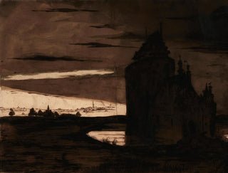 Victor Hugo - Manoir flamand au crpuscule.webp