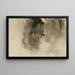 Ohne Titel, Nackte und Sonne, Abdruck eines Stücks, Schwarze Sonne - Victor Hugo — gerahmtes Bild an der Wand