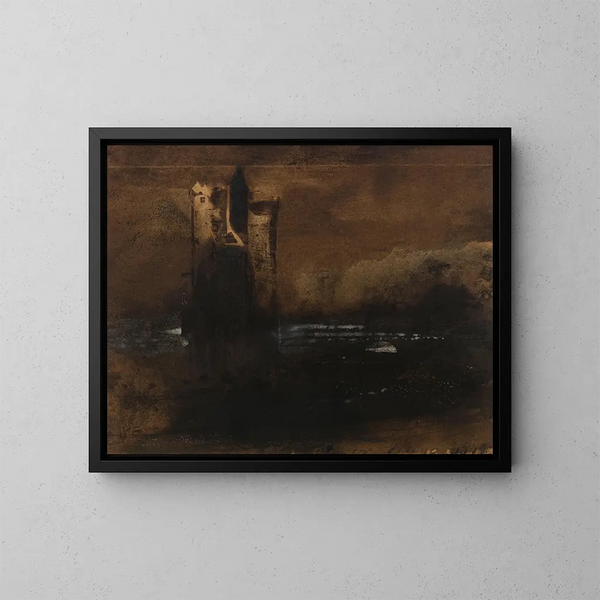 Souvenir du Neckar - Victor Hugo — gerahmtes Bild an der Wand