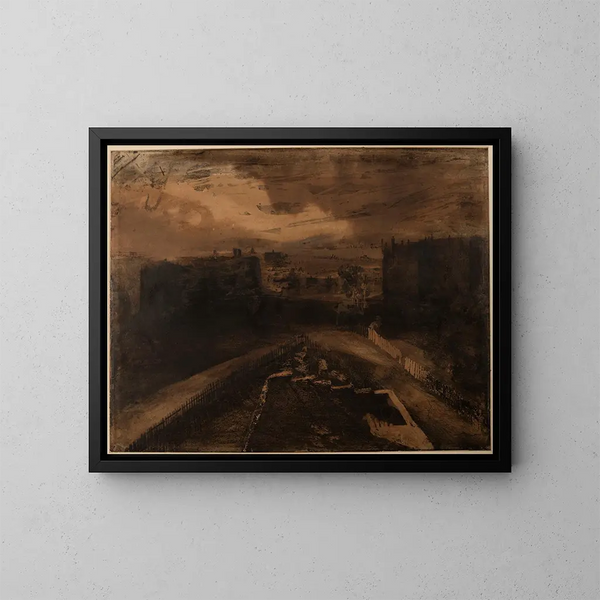 Vue de Paris - Victor Hugo — gerahmtes Bild an der Wand