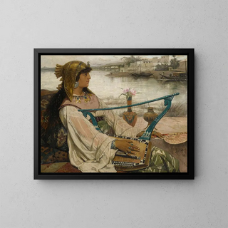 La lyre - Victor Lagye — gerahmtes Bild an der Wand