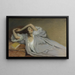 Frau liegend auf einem Sofa - Victor Prouvé — gerahmtes Bild an der Wand