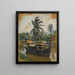 Jonques et cocotiers Junks and Cocotrees - Victor Tardieu — gerahmtes Bild an der Wand