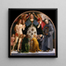 Jungfrau der Barmherzigkeit und Heilige Sebastian und Bernardino von Siena - Luca Signorelli — Wandpräsentation des Kunstwerks
