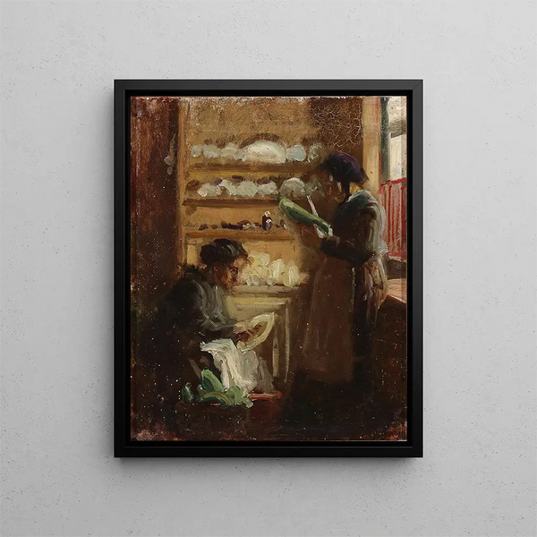 Viggo Johansen - Kkken p Skagen med to figurer.webp