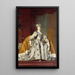 Catherine II von Russland in Krönungsgewand - Vigilius Eriksen — gerahmtes Bild an der Wand