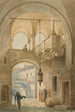 Hof des Hauses in Prešov, Hlavná-Straße 115 - Viktor Myskovszky — Ansicht des Kunstwerks