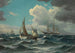 Fischerkahn und Dampfsegler auf unruhiger See - Vilhelm Bille — Ansicht des Kunstwerks