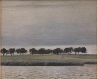 Vorbereitungsstudie für Solregn Gentofte S - Vilhelm Hammershøi — Ansicht des Kunstwerks