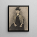Ida Ilsted, die Frau des Künstlers - Vilhelm Hammershøi — gerahmtes Bild an der Wand