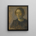 Ida - Vilhelm Hammershøi — gerahmtes Bild an der Wand