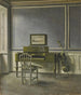 Innenraum des Musikzimmers: Strandgade 30 - Vilhelm Hammershøi — Ansicht des Kunstwerks