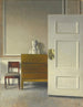 Innenraum mit einem Porträtkopf - Vilhelm Hammershøi — Ansicht des Kunstwerks