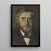 Jens Ferdinand Willumsen, Studie für fünf Porträts - Vilhelm Hammershøi — gerahmtes Bild an der Wand