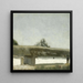 Landschaft mit Bauernhof - Vilhelm Hammershøi — gerahmtes Bild an der Wand