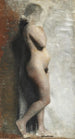 Junges weibliches Modell stehend, Profil nach rechts - Vilhelm Hammershøi — Ansicht des Kunstwerks