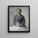 Portrait von Ida - Vilhelm Hammershøi — gerahmtes Bild an der Wand