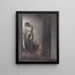 Frau nackt stehend - Vilhelm Hammershøi — gerahmtes Bild an der Wand