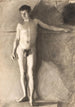 Modell männlich stehend - Vilhelm Hammershøi — Ansicht des Kunstwerks