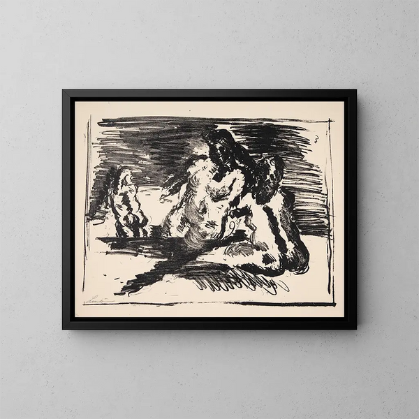 Gruppe von Figuren - Vilhelm Lundstrøm — gerahmtes Bild an der Wand