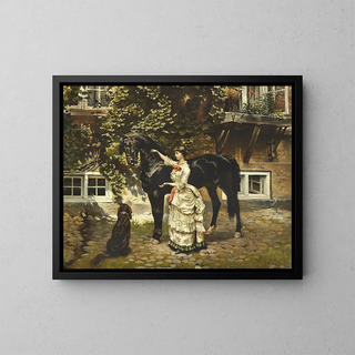 Vilhelm Tilly - Dame ved sin hest.webp