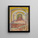 Flur der Anstalt - Vincent van Gogh — gerahmtes Bild an der Wand