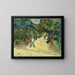 Eingang der öffentlichen Gärten in Arles - Vincent van Gogh — gerahmtes Bild an der Wand