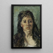 Kopf einer Prostituierten - Vincent van Gogh — gerahmtes Bild an der Wand
