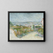 Montmartre hinter dem Moulin de la Galette - Vincent van Gogh — gerahmtes Bild an der Wand