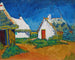 Drei weiße Cottages bei Saintes-Maries - Vincent van Gogh — Ansicht des Kunstwerks