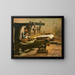Tisserand, nach rechts blickend - Vincent van Gogh — gerahmtes Bild an der Wand