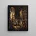 Raphael und seine Muse im Atelier - Vincenzo Abbati — gerahmtes Bild an der Wand
