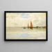 auf der Lagune Venedig - Vincenzo Cabianca — gerahmtes Bild an der Wand