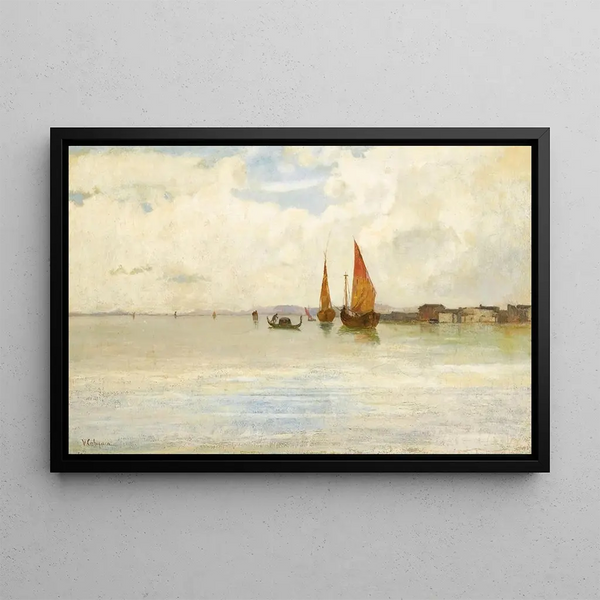 Vincenzo Cabianca - On The Lagoon Venice.webp
