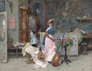 Bei dem Lautenbauer - Vincenzo Capobianchi — Ansicht des Kunstwerks