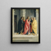 Der Christus befiehlt Petrus und Johannes, sich auf das Passah vorzubereiten - Vincenzo Civerchio — gerahmtes Bild an der Wand