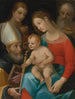 Die Jungfrau mit Kind mit den Heiligen Augustinus, Johannes dem Evangelisten und Joseph - Vincenzo Rustici — Ansicht des Kunstwerks