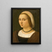 Portrait einer Dame - Vincenzo Tamagni — gerahmtes Bild an der Wand